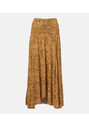Isabel Marant Syana printed silk-blend maxi skirt