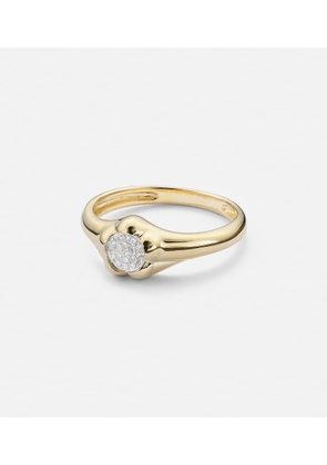 Stone and Strand Crosby 10kt gold ring with diamonds