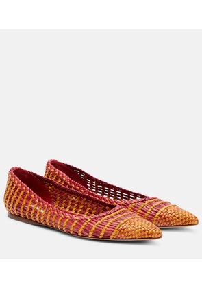 Gabriela Hearst Aurora woven leather ballet flats