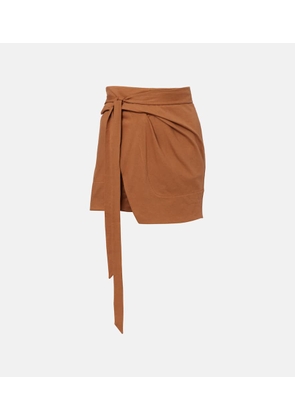 Isabel Marant Berenice asymmetric cotton wrap skirt
