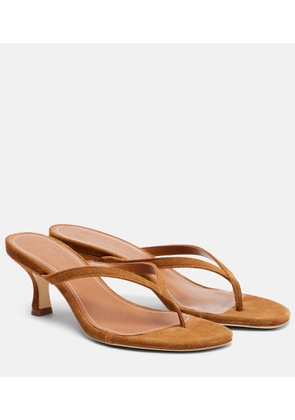 Staud Freja 60 suede thong sandals
