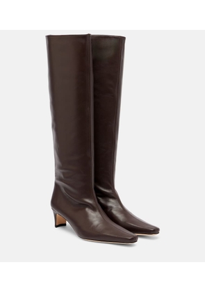 Staud Wally 55 leather knee-high boots