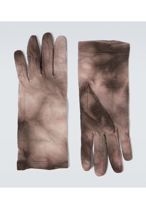 Satisfy CloudMerino tie-dye wool gloves