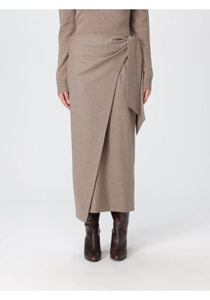 Skirt MAX MARA Woman color Dove Grey