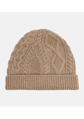 Loro Piana Cable-knit cashmere beanie