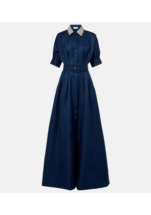 Rebecca Vallance Cielo embellished silk shirt dress