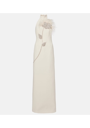 Rebecca Vallance Starlight embellished halterneck gown