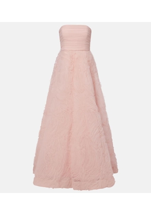 Rebecca Vallance Strapless tulle gown