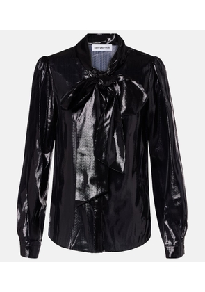 Self-Portrait Bow-detail blouse