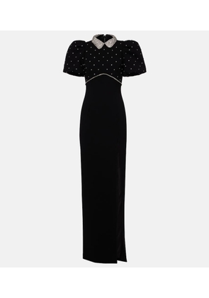 Rebecca Vallance Amery embellished puff-sleeve gown