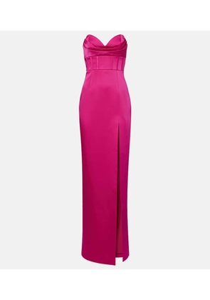Rebecca Vallance Saskia satin bustier gown
