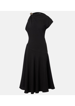 Proenza Schouler Rue asymmetric crepe midi dress