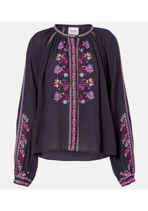Marant Etoile Lynne embroidered cotton blouse