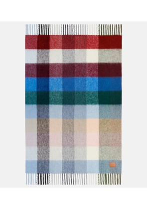 Loewe Checked alpaca and wool-blend blanket