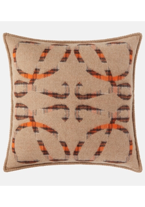 Loewe Anagram wool and cashmere cushion
