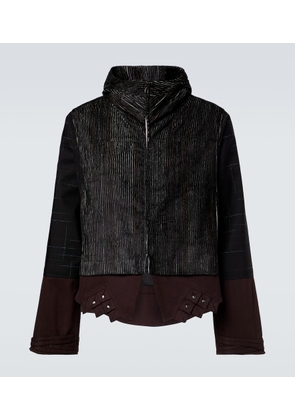 Kiko Kostadinov Estike hooded silk-blend jacket