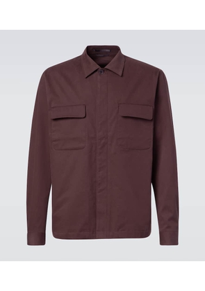 Sunspel Cotton and cashmere overshirt