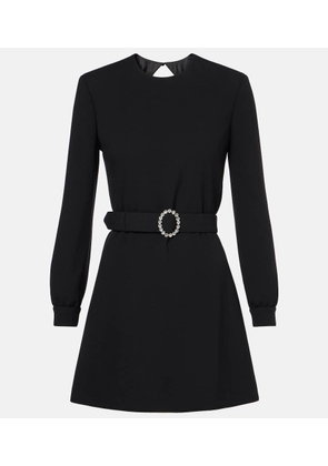 Saint Laurent Embellished open-back minidress