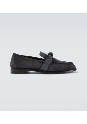 Bottega Veneta Astaire Knot suede loafers
