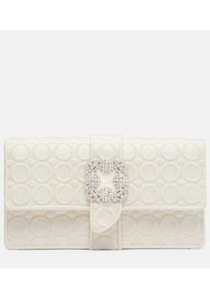 Manolo Blahnik Capri embellished clutch
