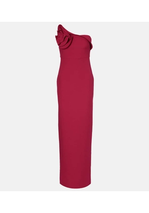 Roland Mouret One-shoulder crepe maxi dress