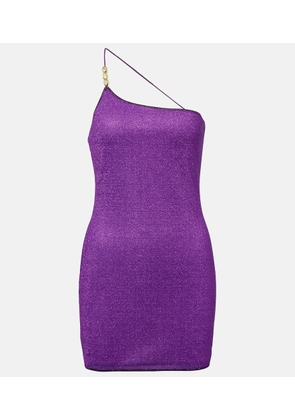 Oseree Lumiere one-shoulder minidress