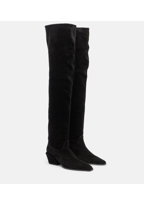 Paris Texas Bettina over-the-knee suede boots