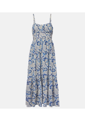 Ulla Johnson Nadine floral cotton-blend midi dress