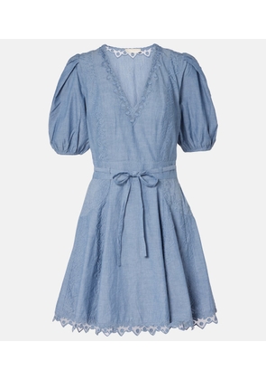 Ulla Johnson Camila lace-trimmed cotton minidress