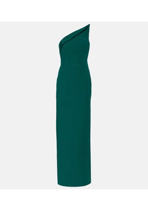 Roland Mouret One-shoulder wool and silk corset gown