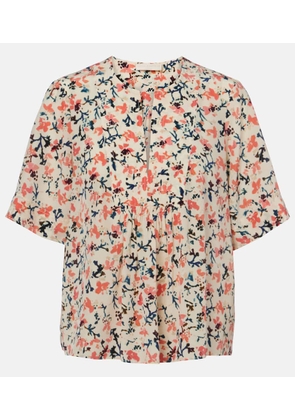 Ulla Johnson Calla floral silk top