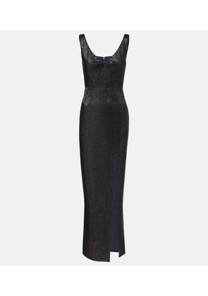 Roland Mouret Embellished crepe gown
