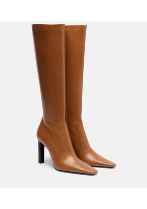 Saint Laurent Francoise 95 leather knee-high boots