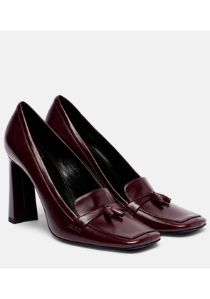 Saint Laurent Chloe 90 leather loafer pumps