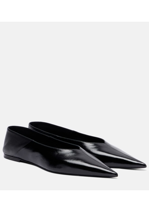 Saint Laurent Carolyn leather ballet flats