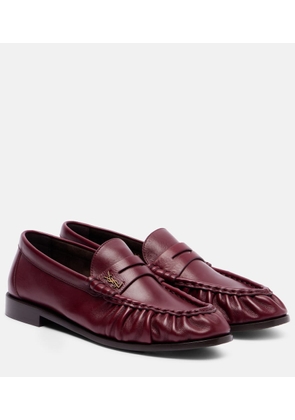 Saint Laurent Le Loafer Cassandre leather penny loafers