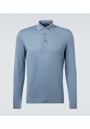 Thom Sweeney Wool polo sweater
