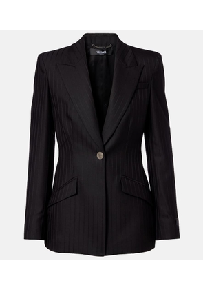 Versace Pinstripe virgin wool blazer