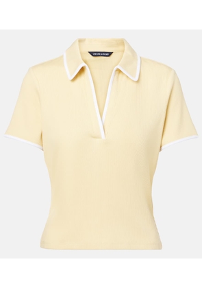 Veronica Beard Kearney cotton-blend polo shirt