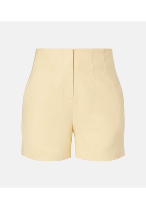 Veronica Beard Brit high-rise linen-blend shorts