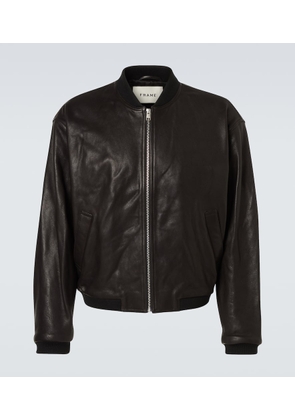 Frame Leather bomber jacket