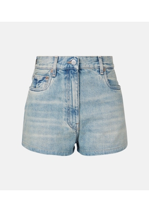 Prada High-rise denim shorts