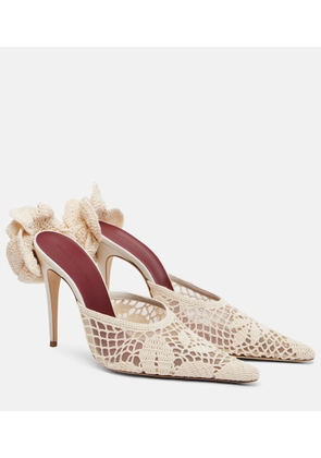 Magda Butrym Crochet and leather mules