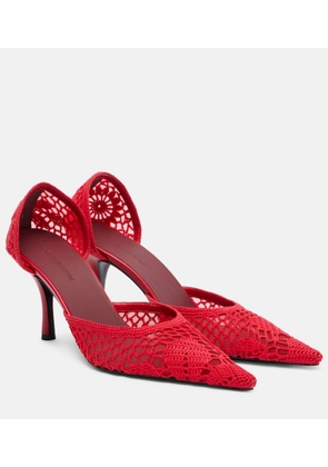 Magda Butrym Crochet leather-trimmed pumps