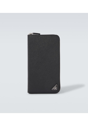 Prada Logo Saffiano leather wallet