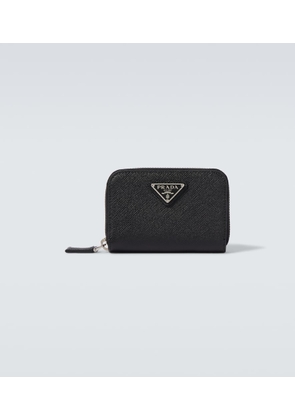 Prada Logo Saffiano leather coin purse