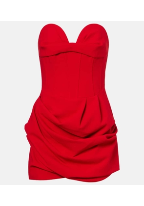 Magda Butrym Draped wool-blend bustier dress