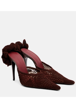 Magda Butrym Floral-applique crochet mules