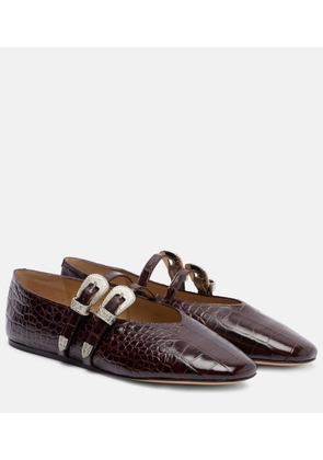 Le Monde Beryl Claudia leather ballet flats