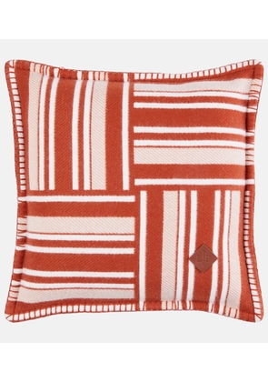 Loro Piana Jacquard wool and cashmere cushion